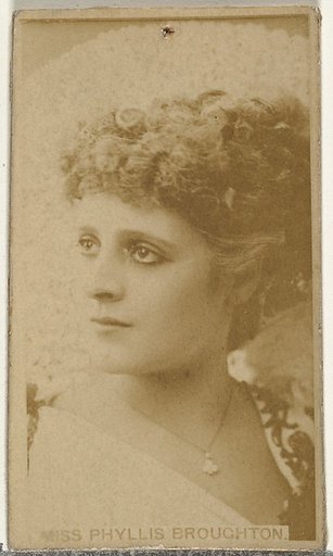 Miss Phyllis Broughton, from the Actors and Actresses series (N145-8) issued by Duke Sons & Co. to promote Duke Cigarettes