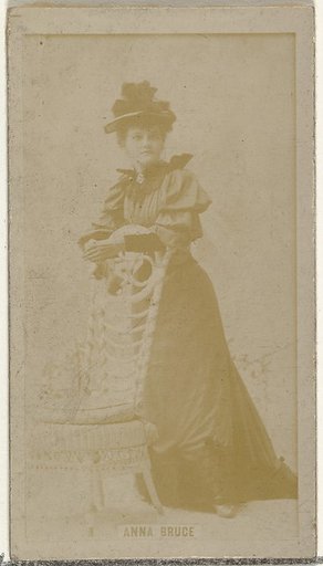 Anna Bruce, from the Actors and Actresses series (N145-8) issued by Duke Sons & Co. to promote Duke Cigarettes