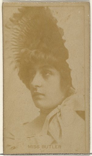 Miss Butler, from the Actors and Actresses series (N145-8) issued by Duke Sons & Co. to promote Duke Cigarettes