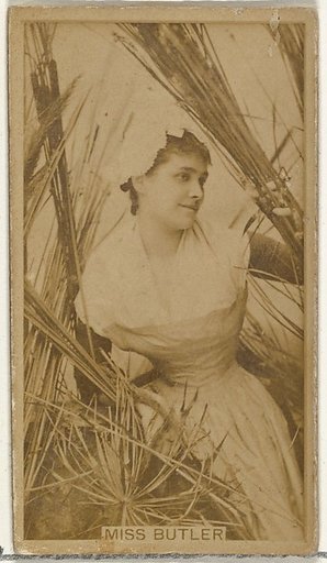 Miss Butler, from the Actors and Actresses series (N145-8) issued by Duke Sons & Co. to promote Duke Cigarettes