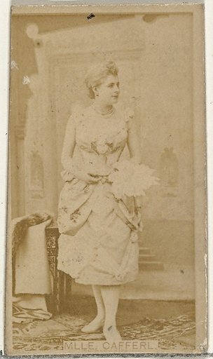 Mlle. Cafferl, from the Actors and Actresses series (N145-8) issued by Duke Sons & Co. to promote Duke Cigarettes