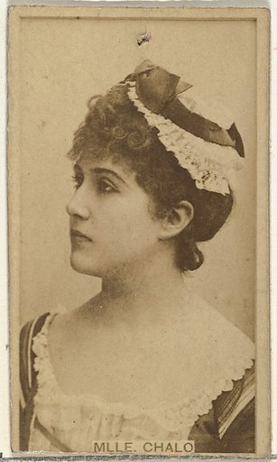 Mlle. Chalo, from the Actors and Actresses series (N145-8) issued by Duke Sons & Co. to promote Duke Cigarettes