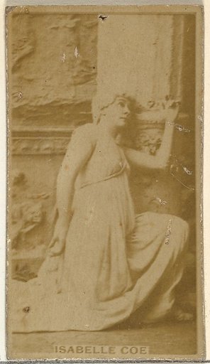 Isabelle Coe, from the Actors and Actresses series (N145-8) issued by Duke Sons & Co. to promote Duke Cigarettes