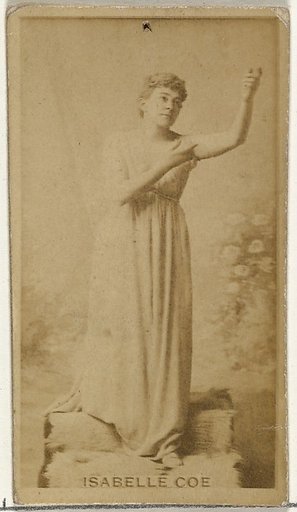 Isabelle Coe, from the Actors and Actresses series (N145-8) issued by Duke Sons & Co. to promote Duke Cigarettes