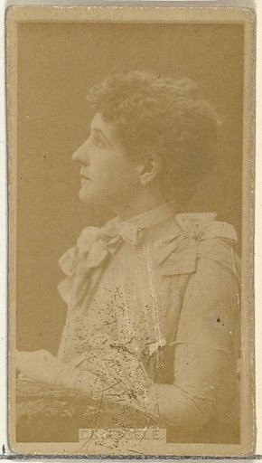 [Actress in profile], from the Actors and Actresses series (N145-8) issued by Duke Sons & Co. to promote Duke Cigarettes