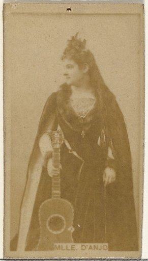Mlle. D'anjo, from the Actors and Actresses series (N145-8) issued by Duke Sons & Co. to promote Duke Cigarettes