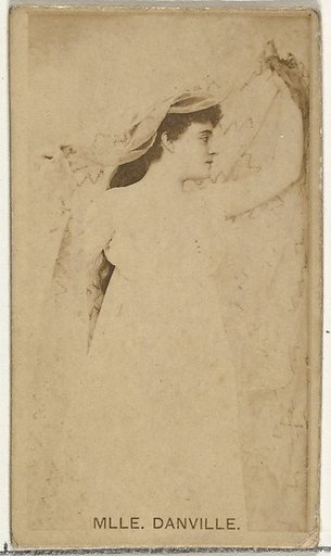 Mlle. Danville, from the Actors and Actresses series (N145-8) issued by Duke Sons & Co. to promote Duke Cigarettes