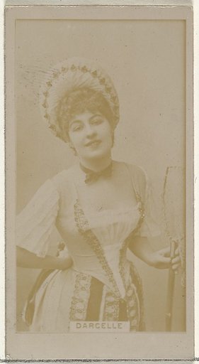 Mlle. Darcelle, from the Actors and Actresses series (N145-8) issued by Duke Sons & Co. to promote Duke Cigarettes