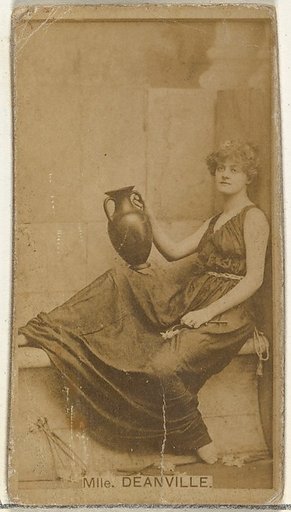 Mlle. Deanville, from the Actors and Actresses series (N145-8) issued by Duke Sons & Co. to promote Duke Cigarettes