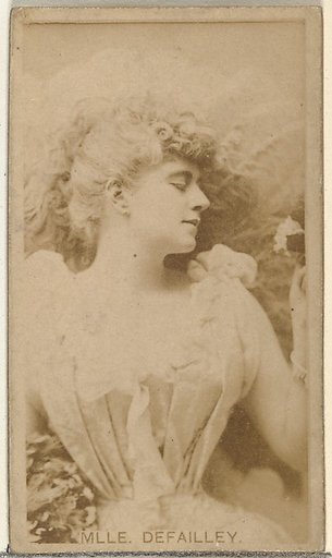 Mlle. Defailley, from the Actors and Actresses series (N145-8) issued by Duke Sons & Co. to promote Duke Cigarettes