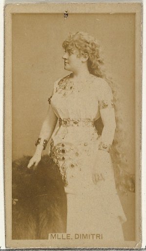 Mlle. Dimitri, from the Actors and Actresses series (N145-8) issued by Duke Sons & Co. to promote Duke Cigarettes