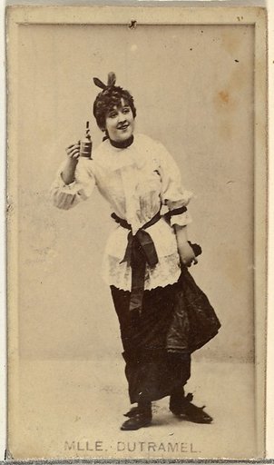 Mlle. Dutramel, from the Actors and Actresses series (N145-8) issued by Duke Sons & Co. to promote Duke Cigarettes