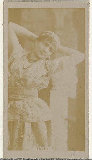 Miss Elvin, from the Actors and Actresses series (N145-8) issued by Duke Sons & Co. to promote Duke Cigarettes