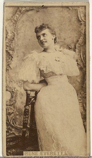 Irene Everett, from the Actors and Actresses series (N145-8) issued by Duke Sons & Co. to promote Duke Cigarettes
