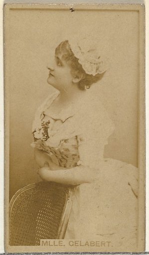 Mlle. Gelabert, from the Actors and Actresses series (N145-8) issued by Duke Sons & Co. to promote Duke Cigarettes