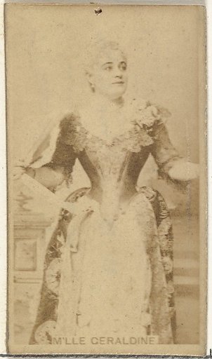 M'lle Geraldine, from the Actors and Actresses series (N145-8) issued by Duke Sons & Co. to promote Duke Cigarettes