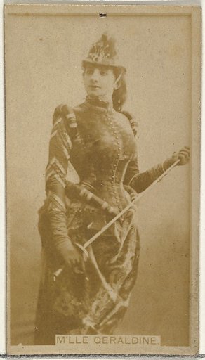 M'lle Geraldine, from the Actors and Actresses series (N145-8) issued by Duke Sons & Co. to promote Duke Cigarettes