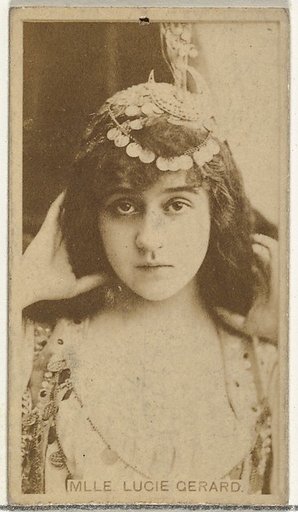 Mlle. Lucie Gerard, from the Actors and Actresses series (N145-8) issued by Duke Sons & Co. to promote Duke Cigarettes