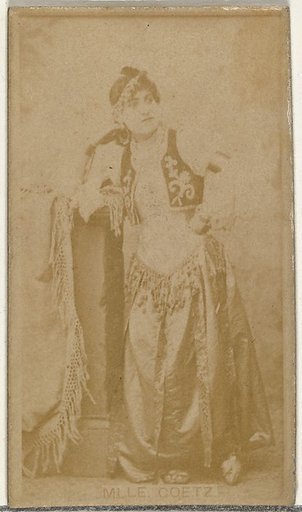 Mlle. Goetz, from the Actors and Actresses series (N145-8) issued by Duke Sons & Co. to promote Duke Cigarettes