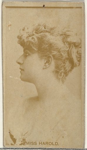 Miss Harold, from the Actors and Actresses series (N145-8) issued by Duke Sons & Co. to promote Duke Cigarettes