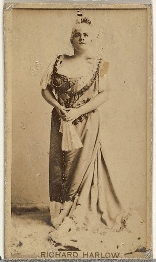 Richard Harlow, from the Actors and Actresses series (N145-8) issued by Duke Sons & Co. to promote Duke Cigarettes