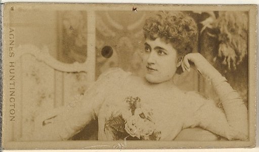 Agnes Huntington, from the Actors and Actresses series (N145-8) issued by Duke Sons & Co. to promote Duke Cigarettes