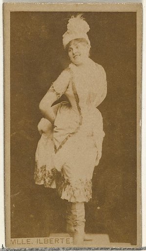 Mlle. Ilberte, from the Actors and Actresses series (N145-8) issued by Duke Sons & Co. to promote Duke Cigarettes