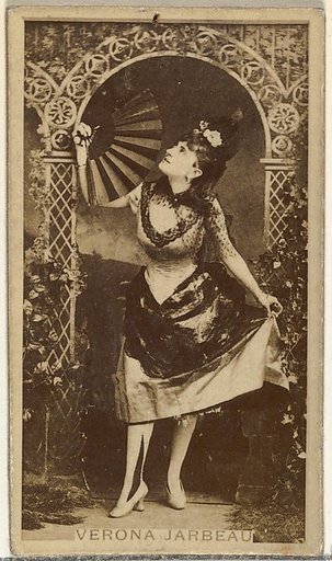 Verona Jarbeau, from the Actors and Actresses series (N145-8) issued by Duke Sons & Co. to promote Duke Cigarettes