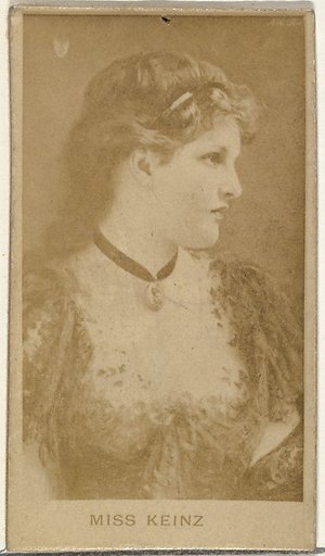 Miss Keinz, from the Actors and Actresses series (N145-8) issued by Duke Sons & Co. to promote Duke Cigarettes