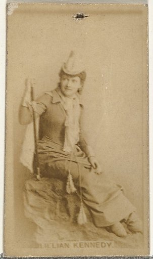 Lillian Kennedy, from the Actors and Actresses series (N145-8) issued by Duke Sons & Co. to promote Duke Cigarettes