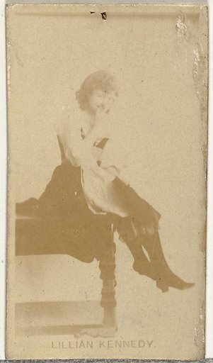 Lillian Kennedy, from the Actors and Actresses series (N145-8) issued by Duke Sons & Co. to promote Duke Cigarettes