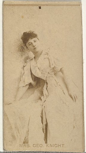 Mrs. George Knight, from the Actors and Actresses series (N145-8) issued by Duke Sons & Co. to promote Duke Cigarettes