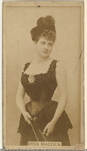 Miss Madden, from the Actors and Actresses series (N145-8) issued by Duke Sons & Co. to promote Duke Cigarettes