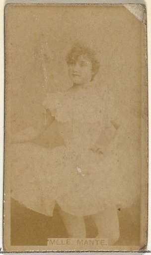 Mlle. Mante, from the Actors and Actresses series (N145-8) issued by Duke Sons & Co. to promote Duke Cigarettes