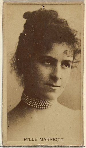 M'lle Marriott, from the Actors and Actresses series (N145-8) issued by Duke Sons & Co. to promote Duke Cigarettes