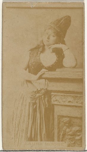 Laura Moore, from the Actors and Actresses series (N145-8) issued by Duke Sons & Co. to promote Duke Cigarettes