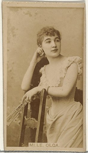 Mlle. Olga, from the Actors and Actresses series (N145-8) issued by Duke Sons & Co. to promote Duke Cigarettes
