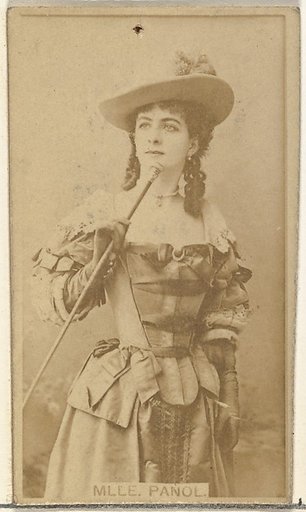 Mlle. Panol, from the Actors and Actresses series (N145-8) issued by Duke Sons & Co. to promote Duke Cigarettes