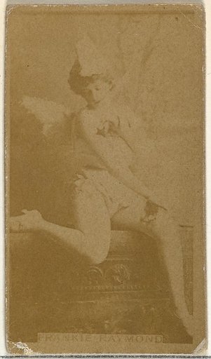 Frankie Raymond, from the Actors and Actresses series (N145-8) issued by Duke Sons & Co. to promote Duke Cigarettes