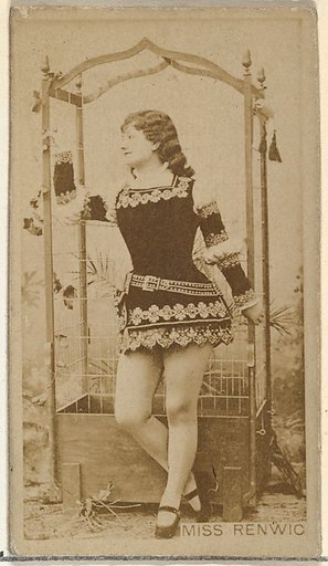Miss Renwick, from the Actors and Actresses series (N145-8) issued by Duke Sons & Co. to promote Duke Cigarettes