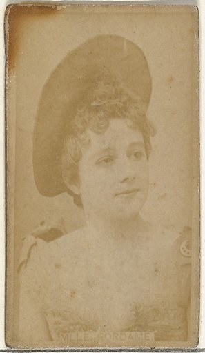 Mlle. Rordame, from the Actors and Actresses series (N145-8) issued by Duke Sons & Co. to promote Duke Cigarettes