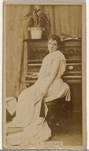 Mlle. Roman, from the Actors and Actresses series (N145-8) issued by Duke Sons & Co. to promote Duke Cigarettes