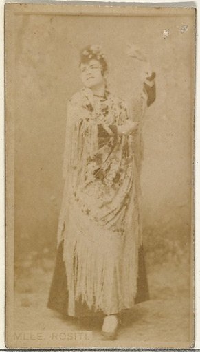 Mlle. Rositi, from the Actors and Actresses series (N145-8) issued by Duke Sons & Co. to promote Duke Cigarettes