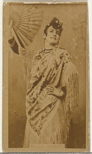 Mlle. Rositi, from the Actors and Actresses series (N145-8) issued by Duke Sons & Co. to promote Duke Cigarettes