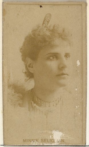 Minnie Seligman, from the Actors and Actresses series (N145-8) issued by Duke Sons & Co. to promote Duke Cigarettes