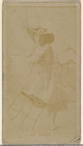 Lilie Sinclair, from the Actors and Actresses series (N145-8) issued by Duke Sons & Co. to promote Duke Cigarettes