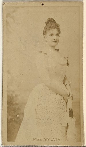 Miss Sylvia, from the Actors and Actresses series (N145-8) issued by Duke Sons & Co. to promote Duke Cigarettes