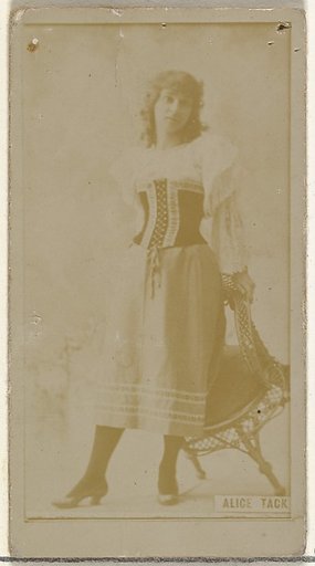 Alice Tack, from the Actors and Actresses series (N145-8) issued by Duke Sons & Co. to promote Duke Cigarettes