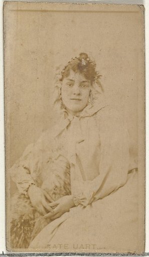 Kate Uart, from the Actors and Actresses series (N145-8) issued by Duke Sons & Co. to promote Duke Cigarettes