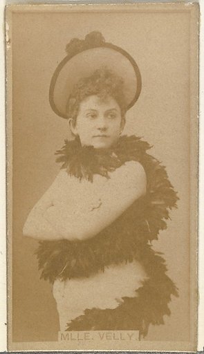 Mlle. Velly, from the Actors and Actresses series (N145-8) issued by Duke Sons & Co. to promote Duke Cigarettes